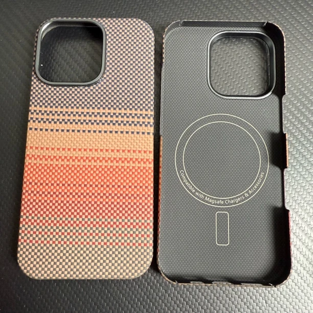 适用苹果16promax凯夫拉手机壳 苹果16pro保护套全新带微瑕产品