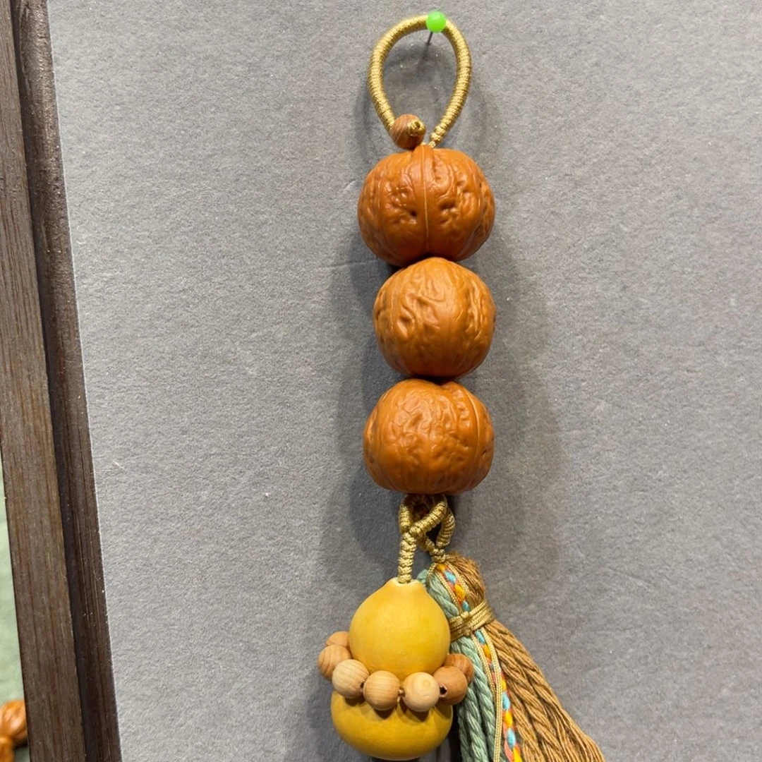 把件文玩核桃糖葫芦龙珠款