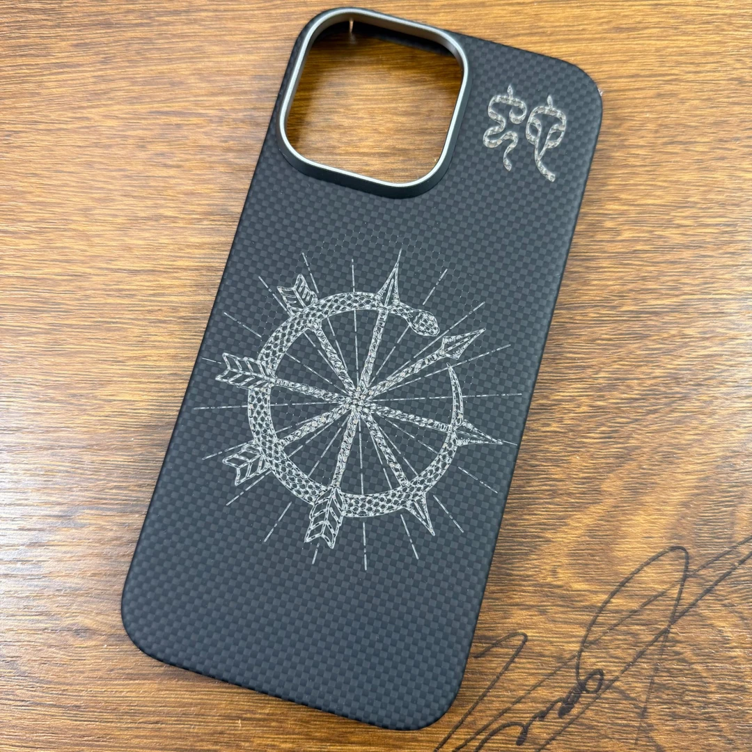 准新品  16promax舍我其谁【微瑕】系列芳纶纤维凯夫拉手机壳