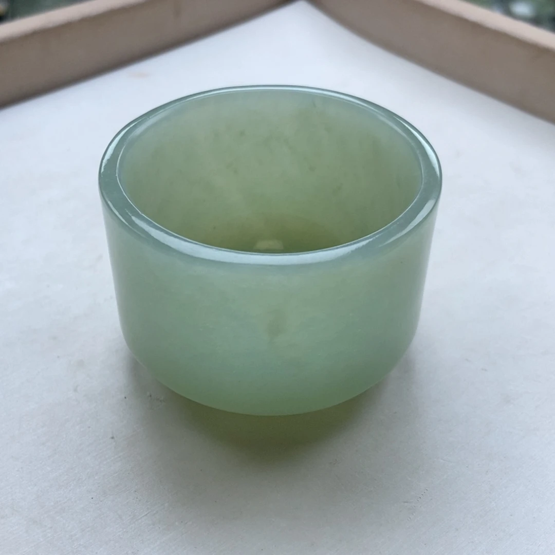 未镶嵌蛇纹石玉主人杯