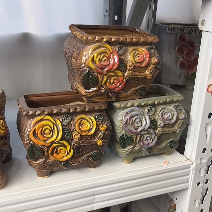 粗陶材质多肉花盆