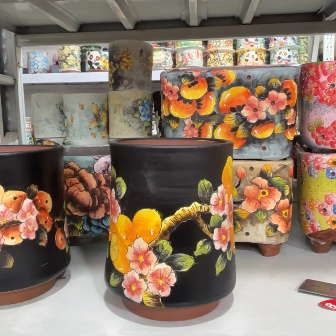 景德镇手绘花盆陶瓷9/14
