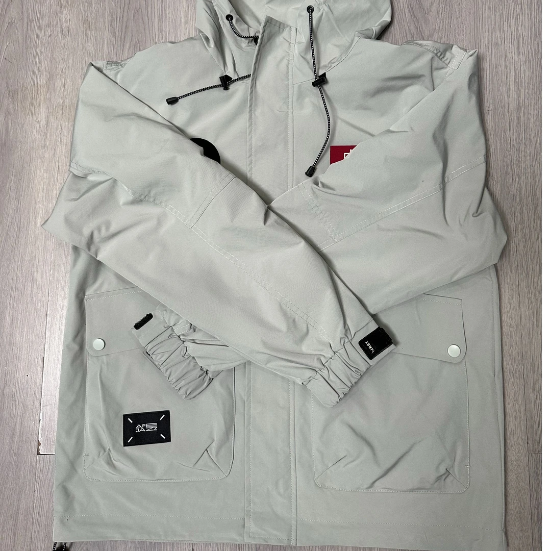 A2428#【极速列车】春秋·户外夹克工装大口袋拉链冲锋衣外套