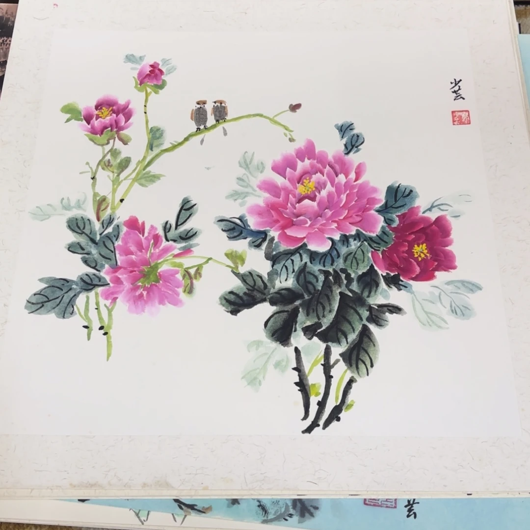 国画50-50卡纸作品艺