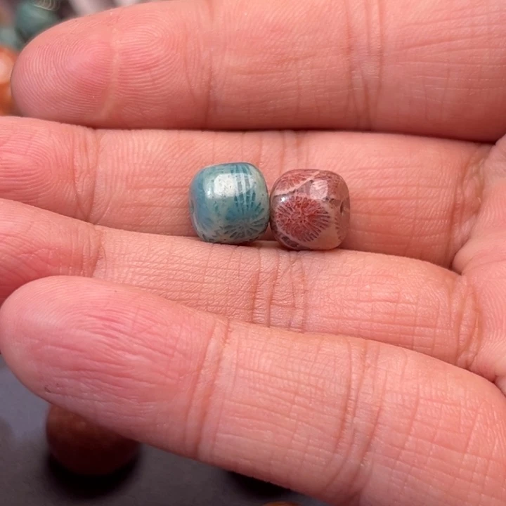 玛瑙/玉髓未镶嵌珠子硅化玉