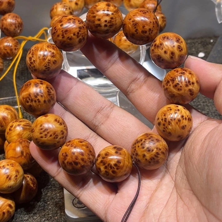 手串/手链柏木（崖柏）2.0黄金底小满瘤疤手串