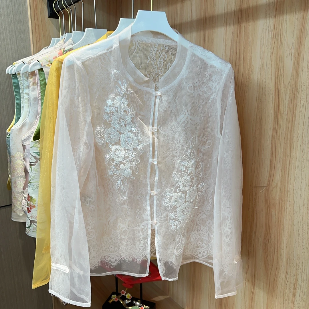 【花木深】新中式夏季新款百搭防晒刺绣外套