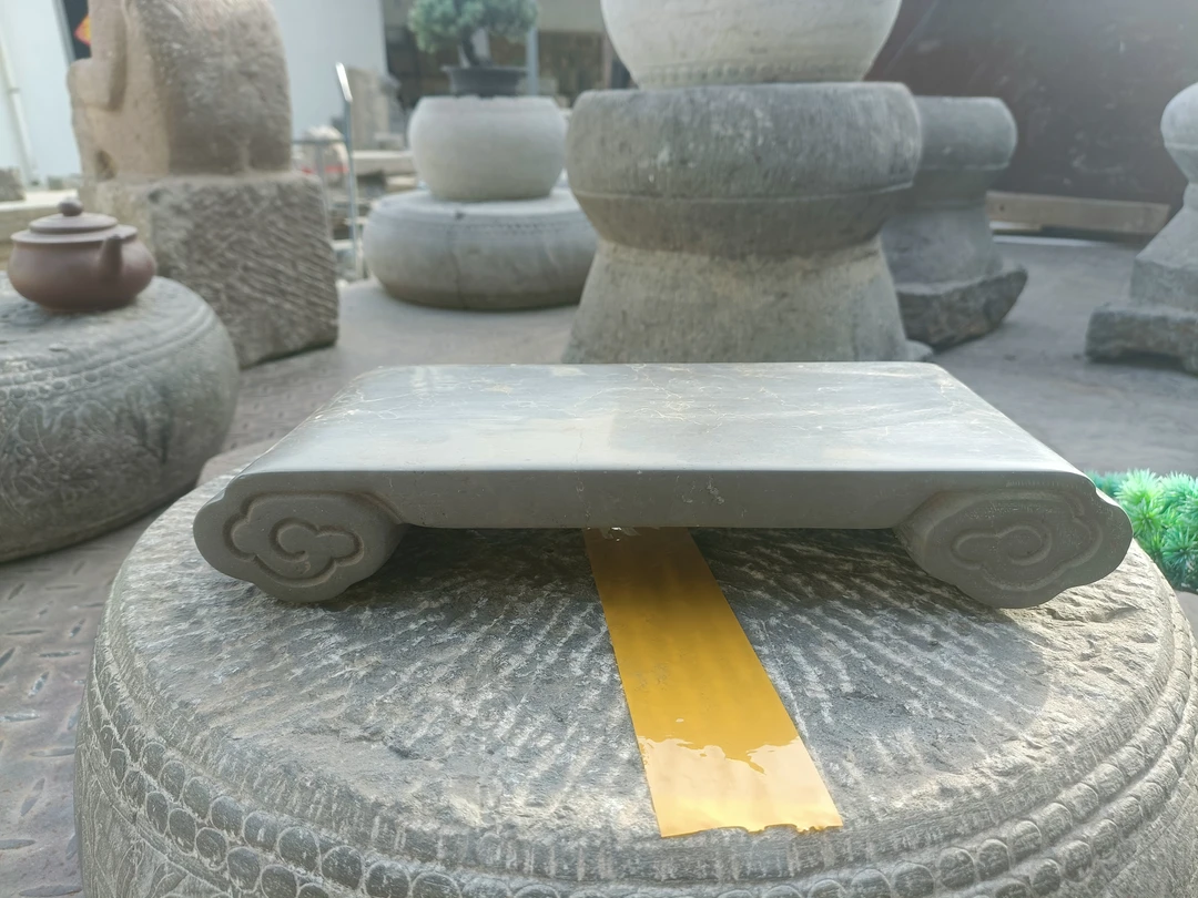 卷云石座(包邮)老石新工,古法工艺