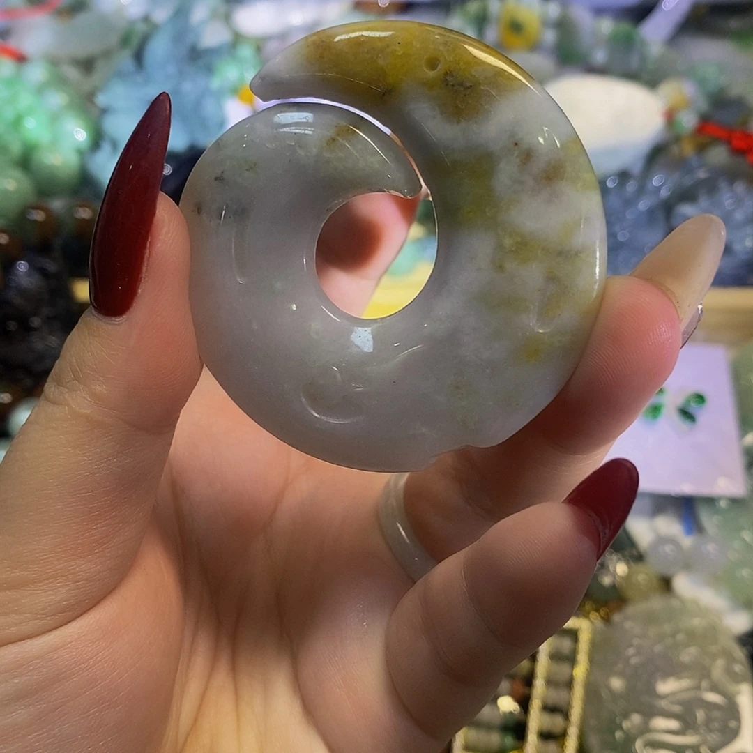 颈饰未镶嵌翡翠天然翡翠