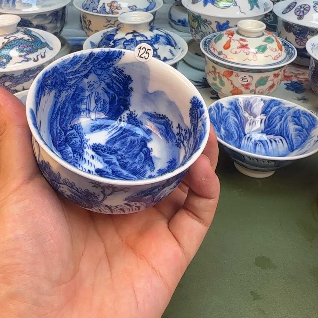 彦祖手工手绘茶具125