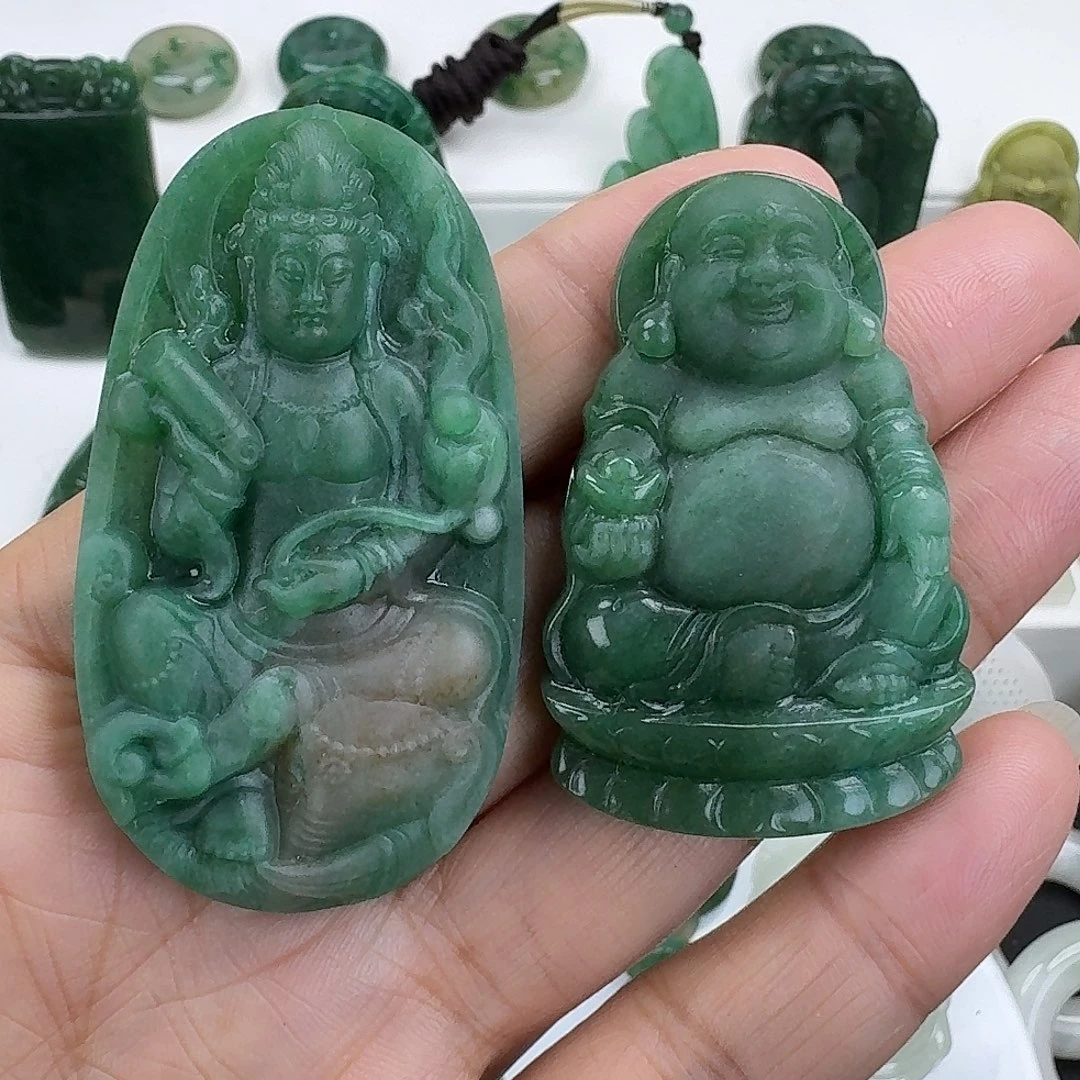 独山玉未镶嵌颈饰