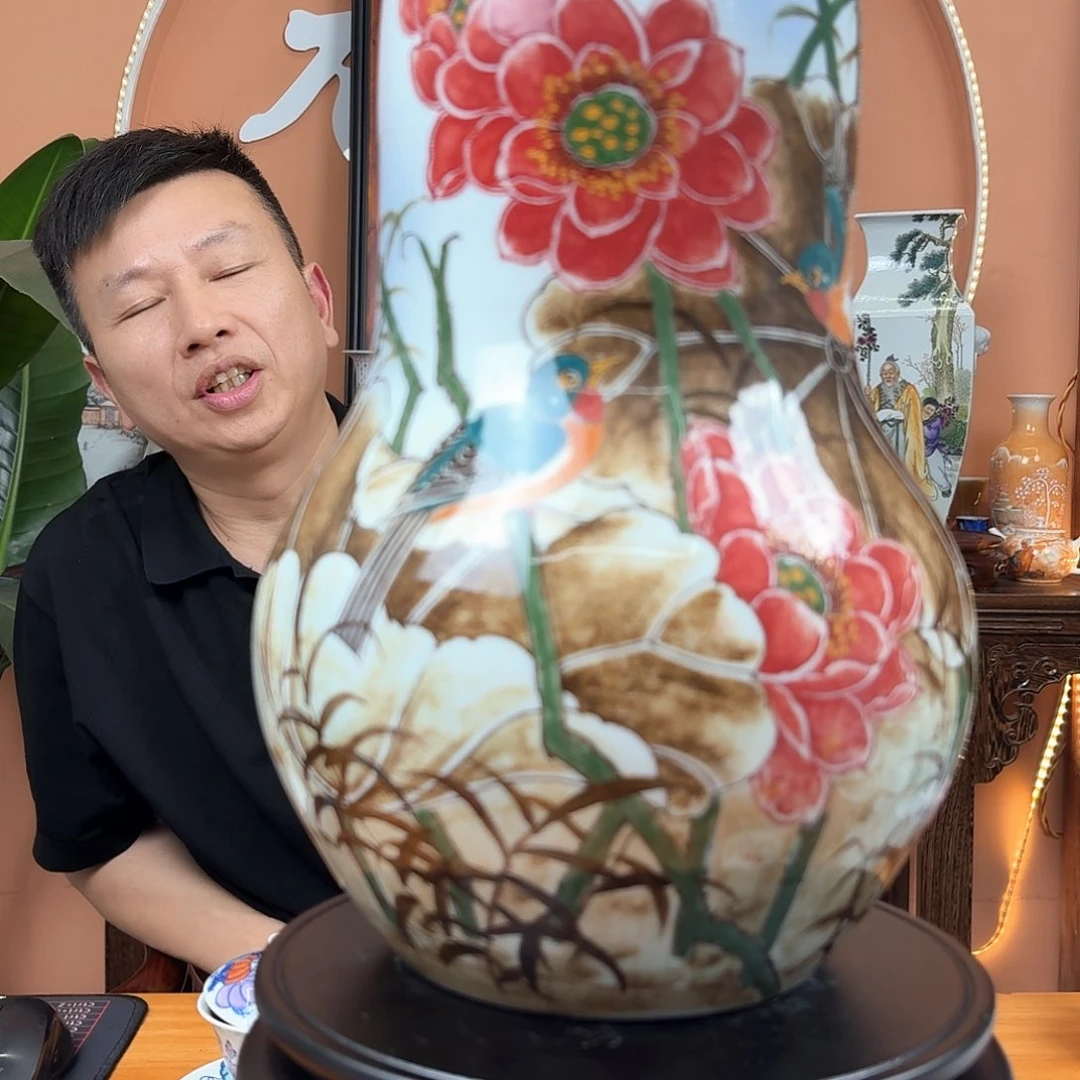 景德镇陶瓷手工花瓶