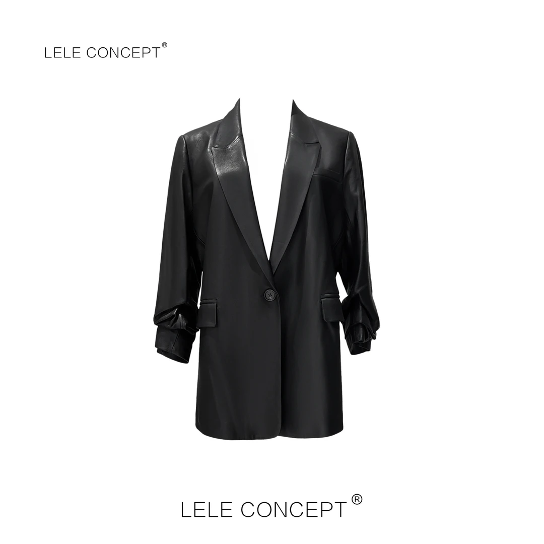 LELE CONCEPT｜「夭夭」 八分袖皮衣P0017