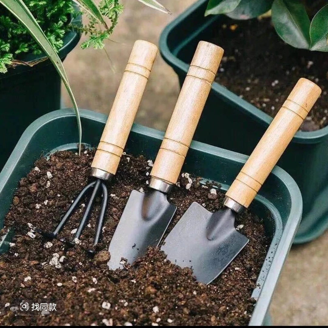【清仓处理】升级款加厚加硬三件套种花种菜必备园艺铲子松土工具