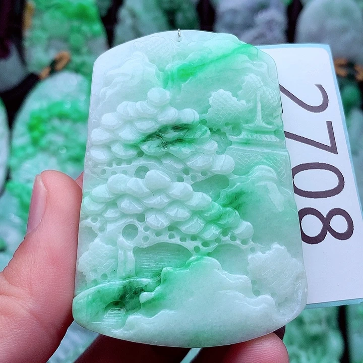 翡翠未镶嵌吊坠(不含链)