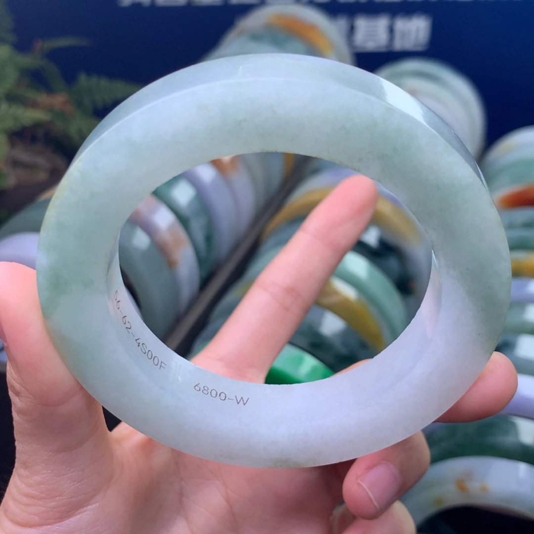 定制翡翠未镶嵌手镯定制不退不换