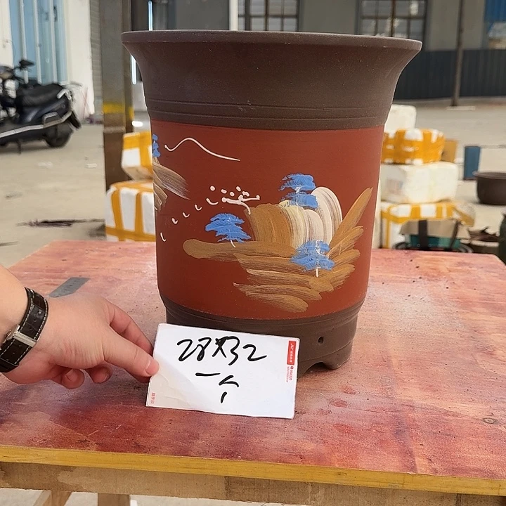 紫砂花盆手工制作38