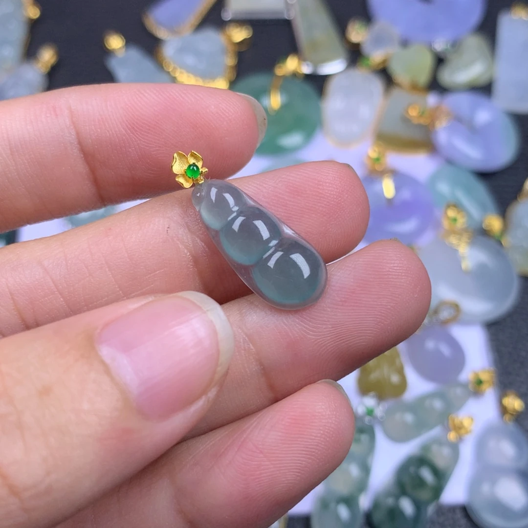 【闪购商品】翡翠18K金镶嵌颈饰翡翠