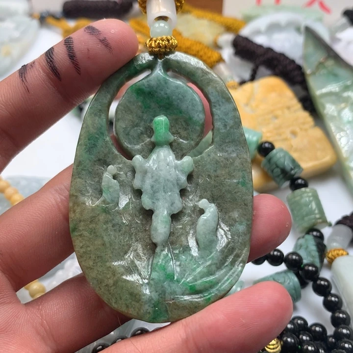 颈饰未镶嵌翡翠保真天然a货翡翠