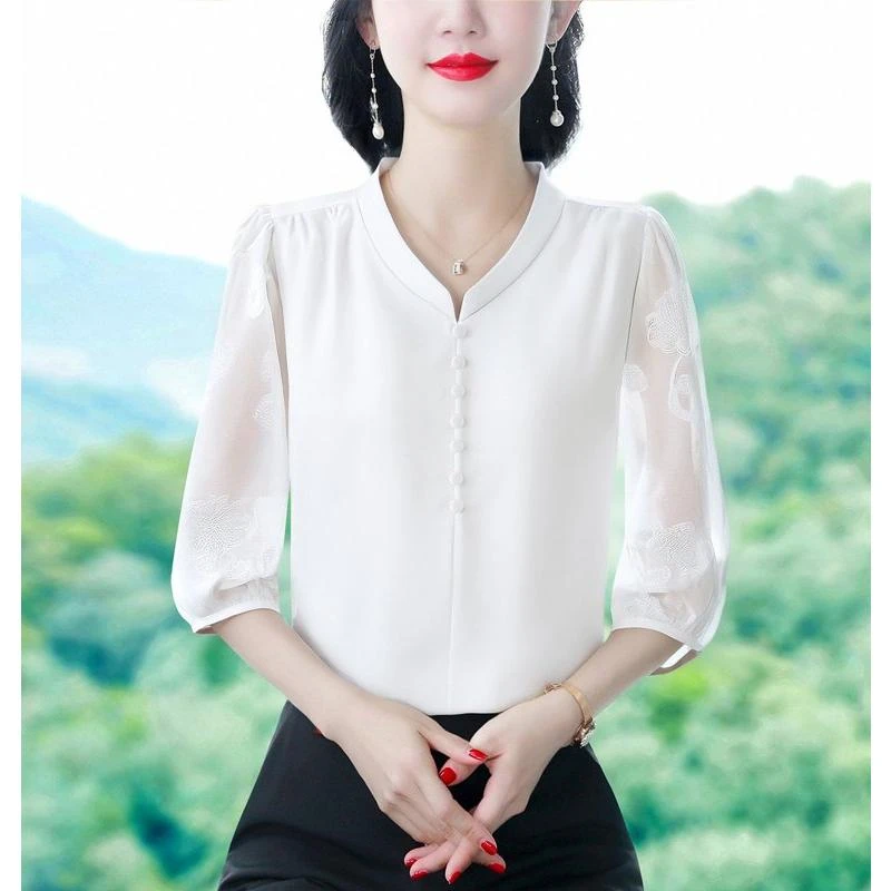 高级感衬衫女2025夏季新款气质轻奢风设计感百搭显瘦上衣