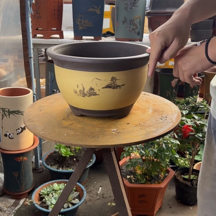 宜兴紫砂花盆003