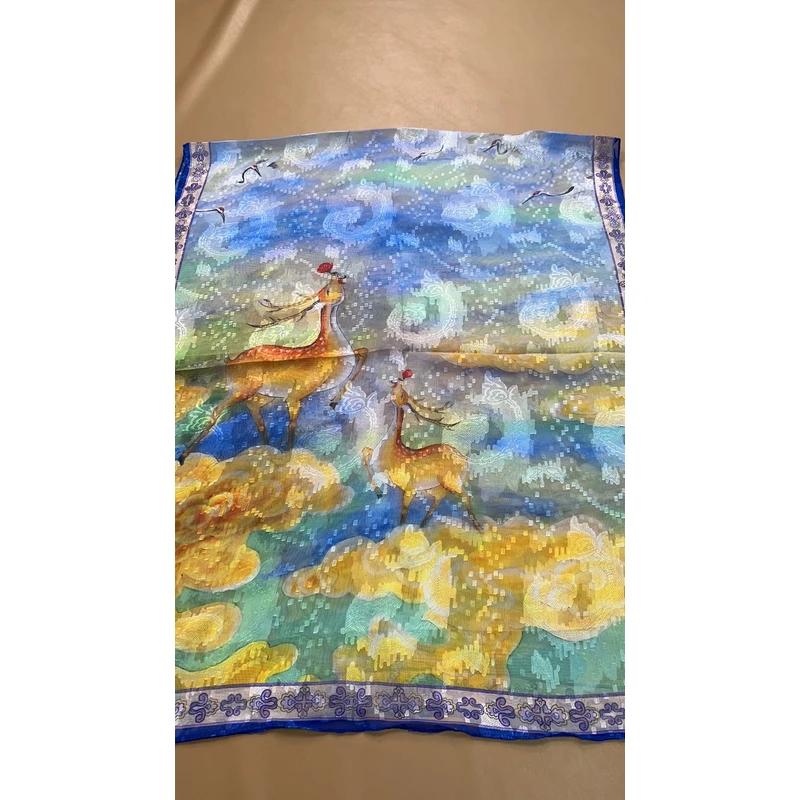 【云端仙鹿】70*180时尚长巾女士S 195