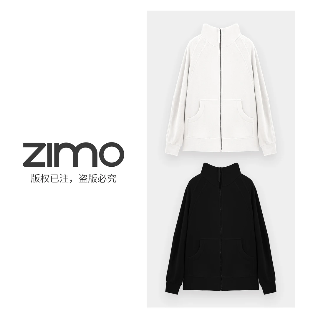 全拉链双面绒运动外套724-zimo-瑜伽健身瑜伽服健服YFWT724