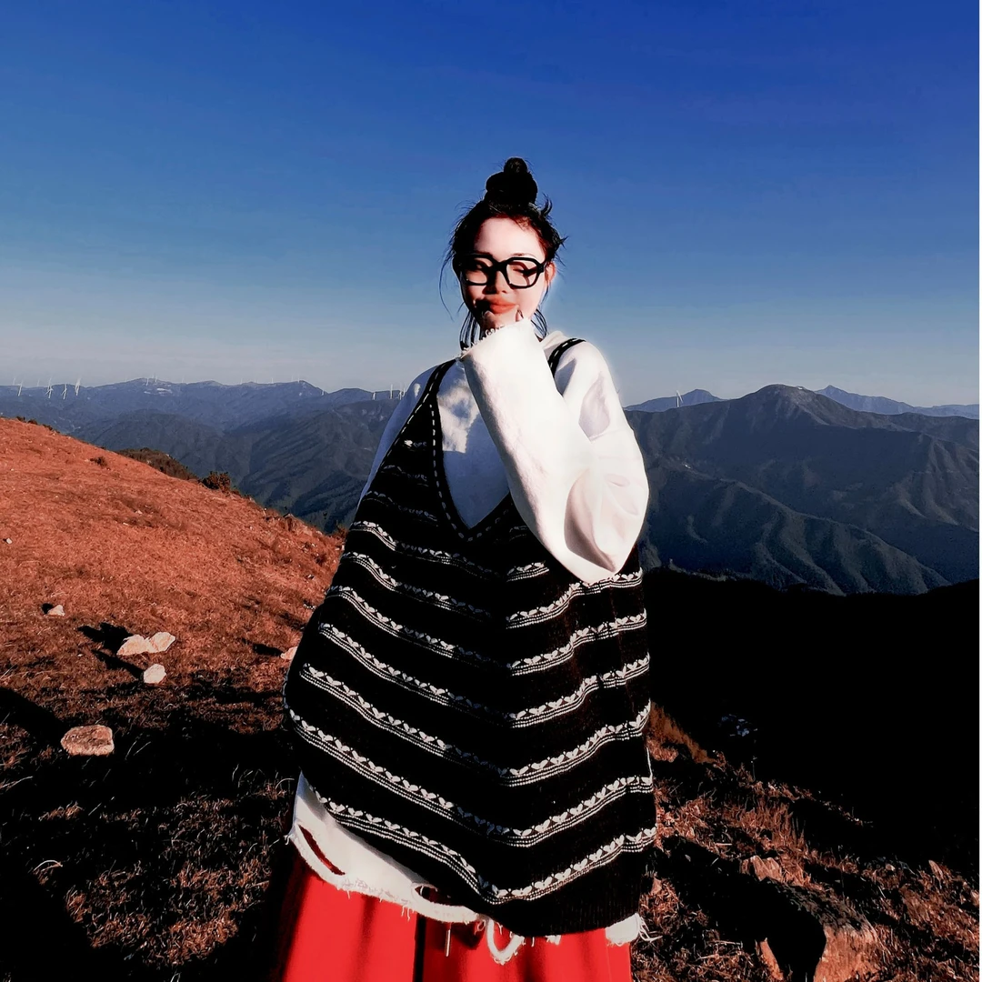 衣森原创森系宽松针织马甲