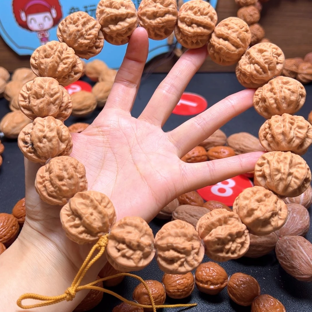 流***年吊坠文玩核桃龙脊八棱31加