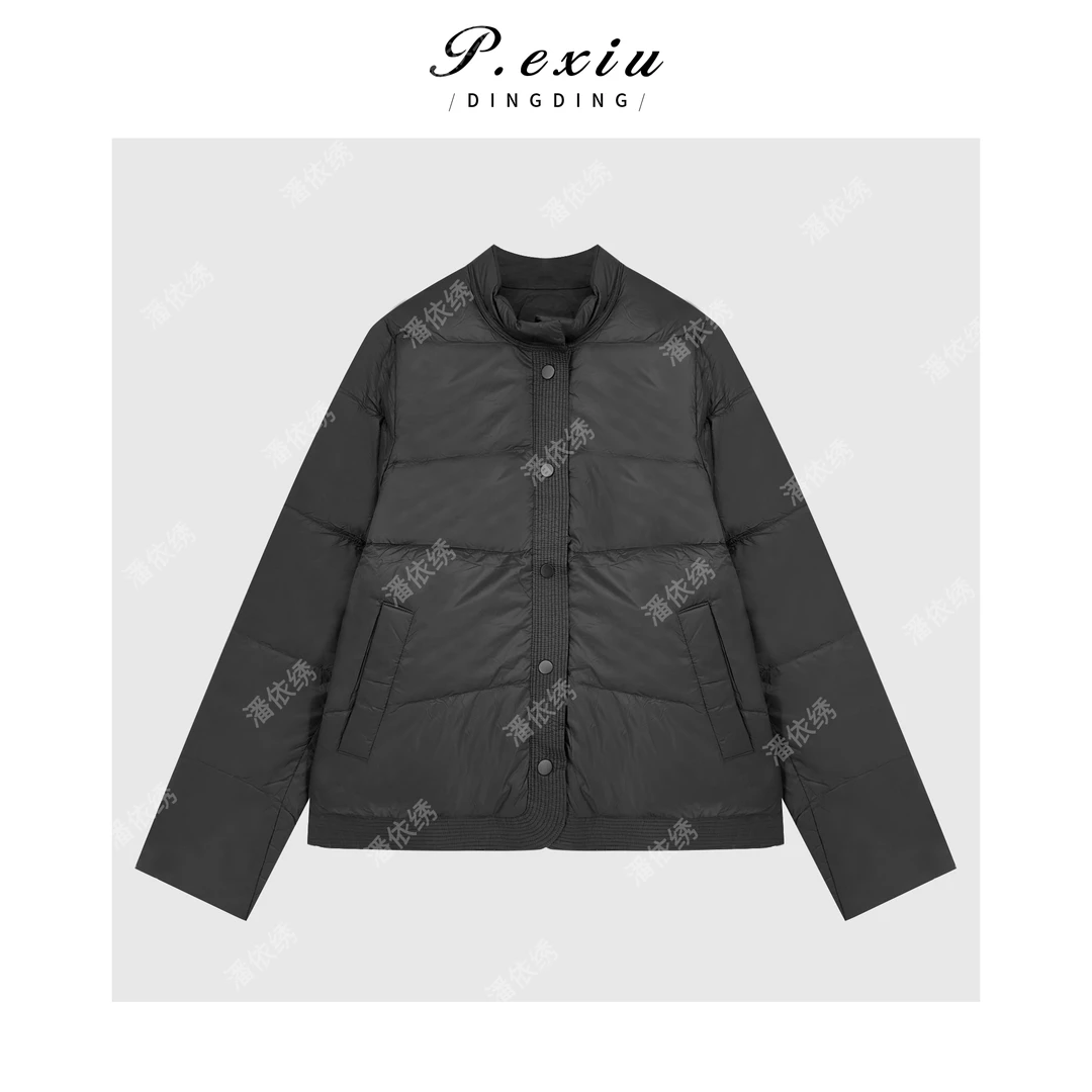 进口白鸭绒极简主义两面穿简约百搭羽绒服Q16986