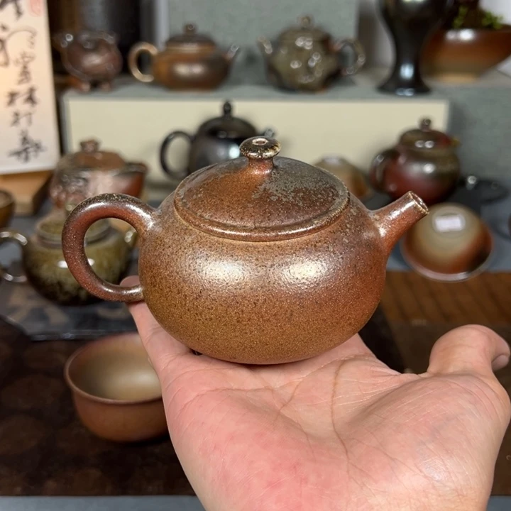 壶白泥裸烧210cc建水紫陶