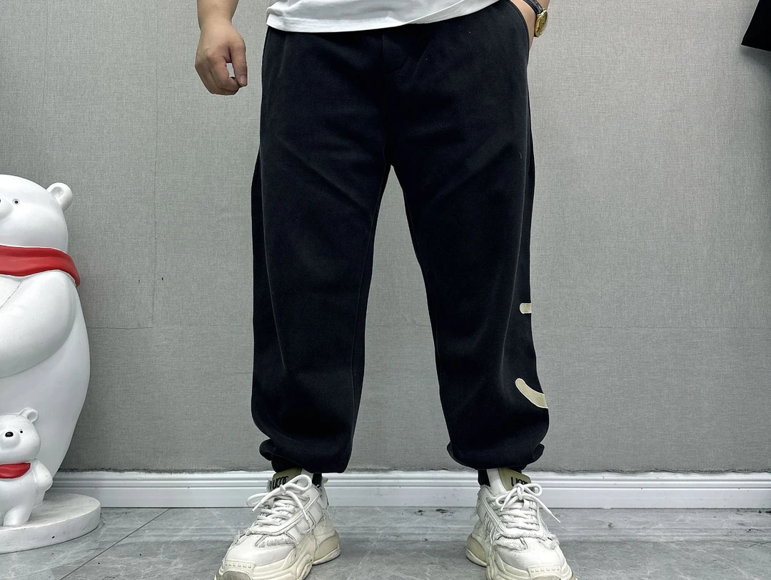 【高街潮牌】D287束口水洗棉布黑色潮流春秋季宽松百搭运动休闲裤