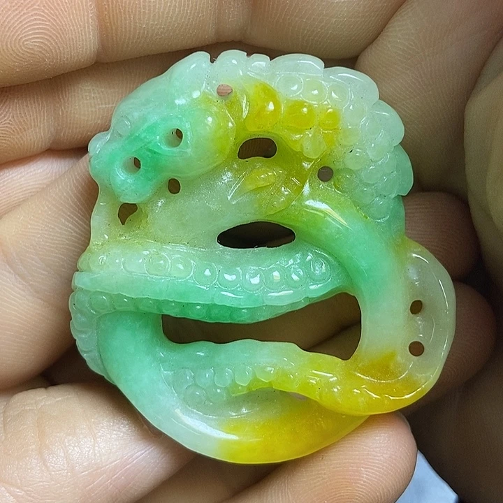 白玉菩提吊坠精品文玩