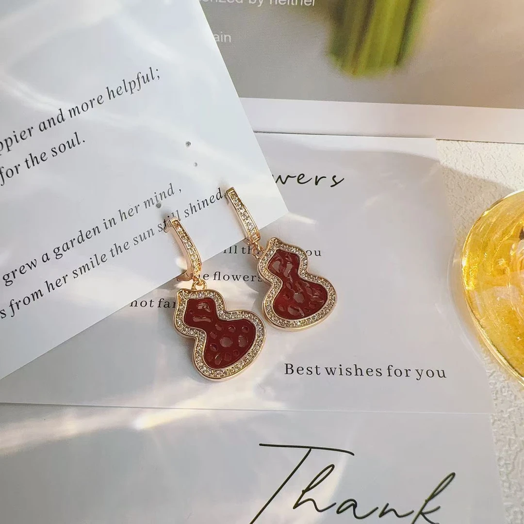 铜合金耳饰 5030 时尚经典气质款葫芦耳钉