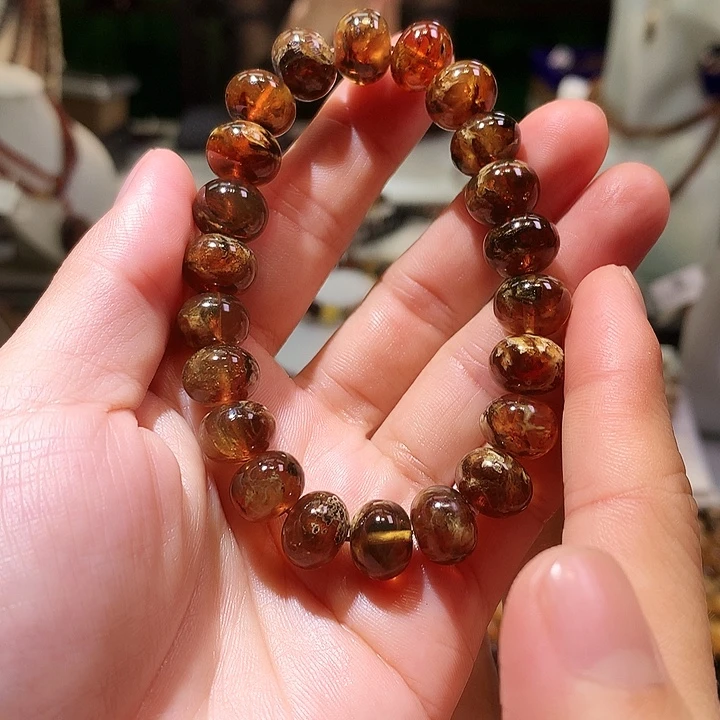 琥珀未镶嵌裸石11m花珀