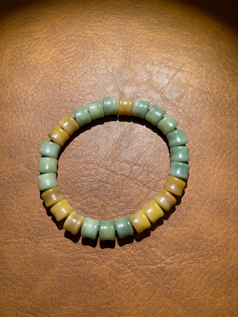 082浅绿算盘珠8mm菩提手串xk082（无礼盒）