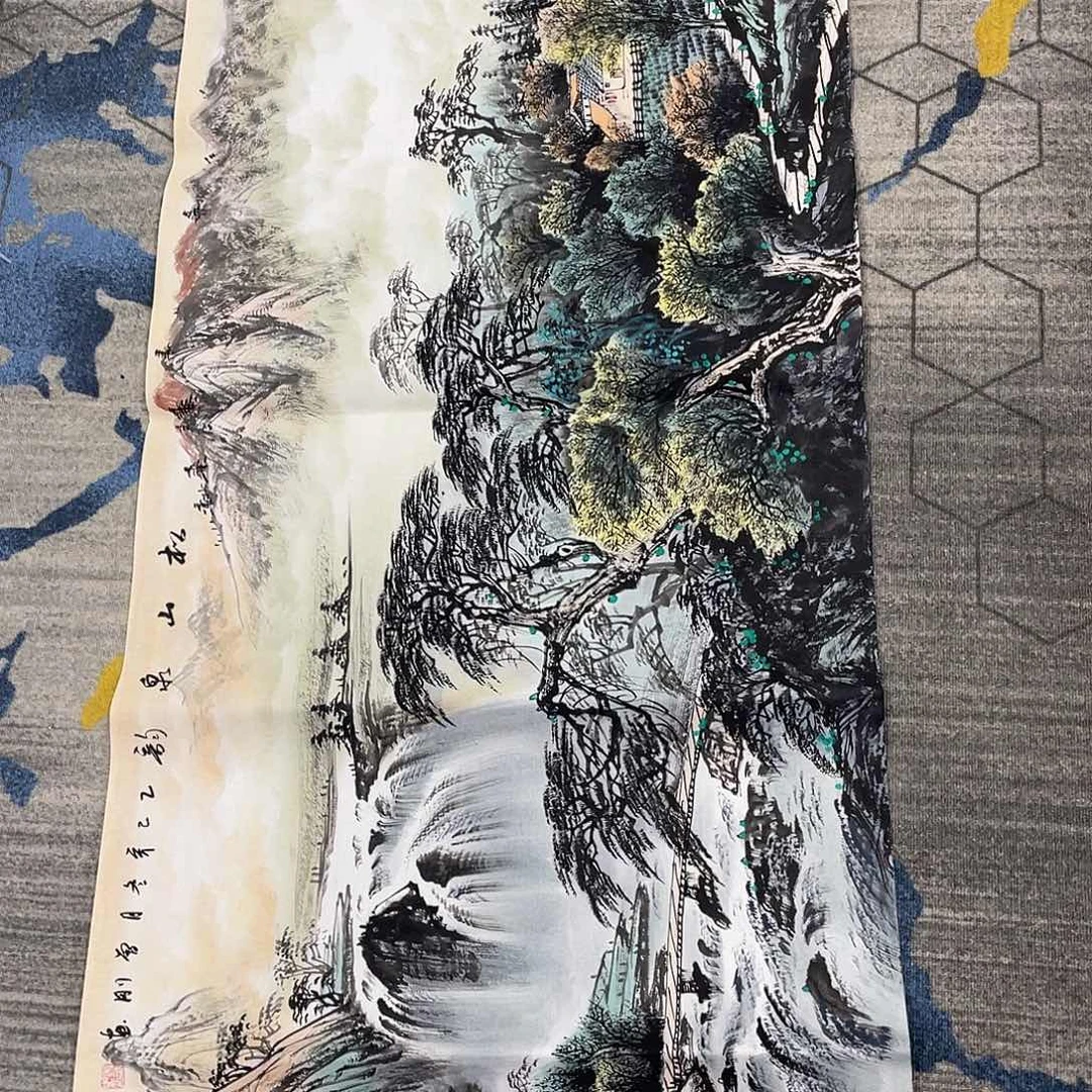 真人名画手工手绘