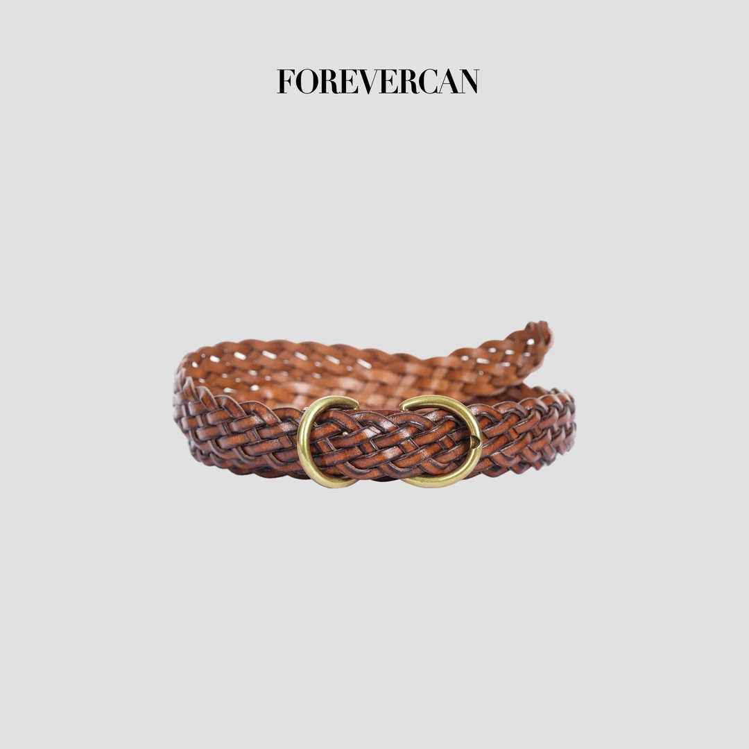 FOREVERCAN【新品彩蛋】牛皮编织腰带 SS26186