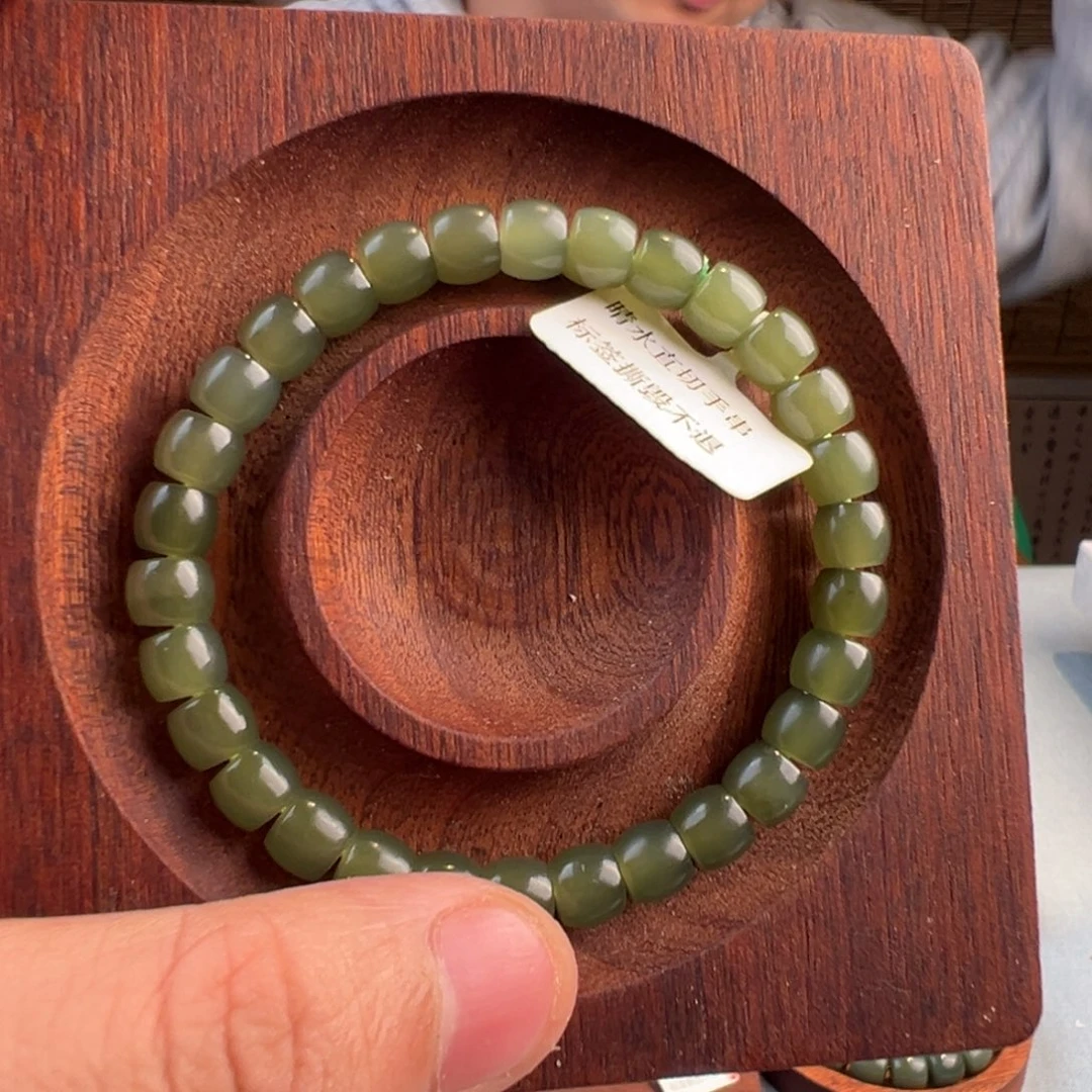 和田玉未镶嵌手链