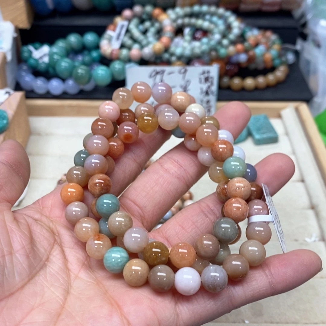 硅化珊瑚（珊瑚玉）手链未镶嵌阿*067