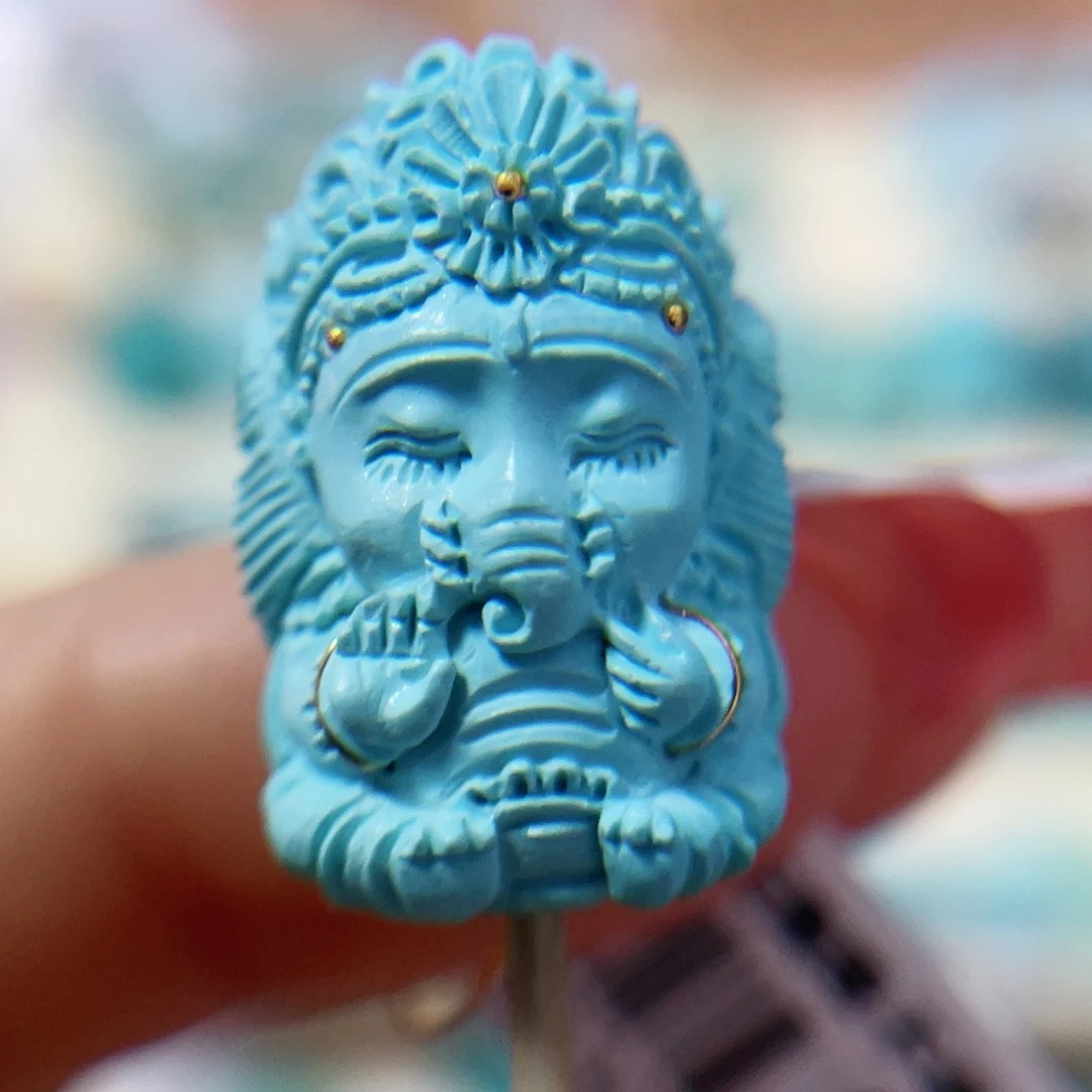 绿松石珠宝半成品未镶嵌