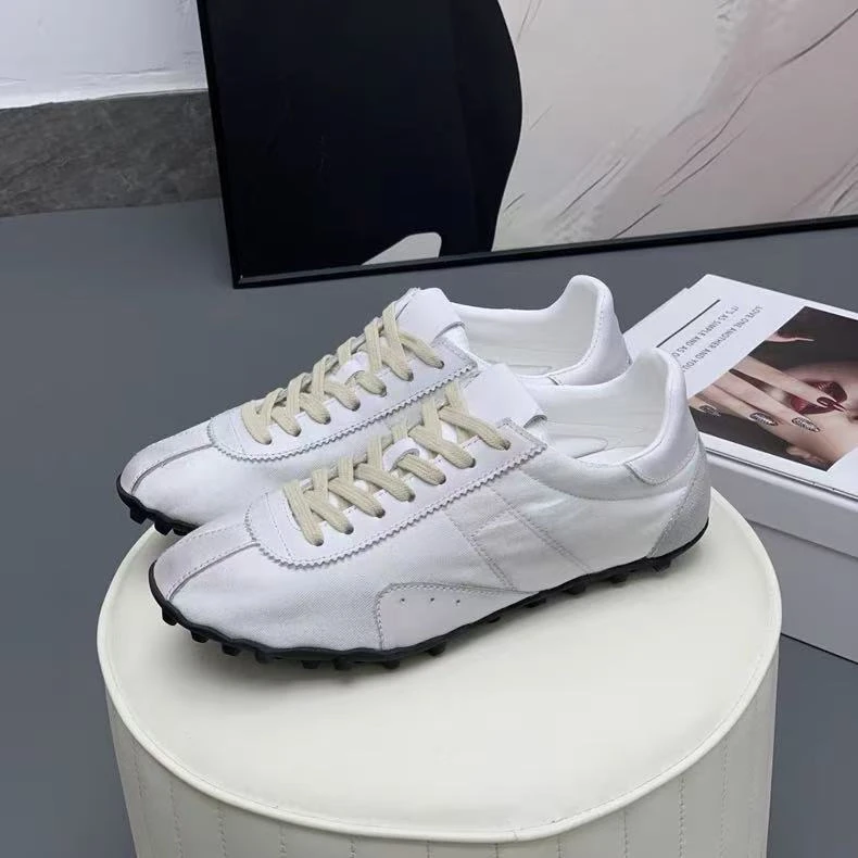 25马J拉赛车鞋脏脏鞋真皮休闲德训鞋舒适平底运动鞋时尚豆豆鞋