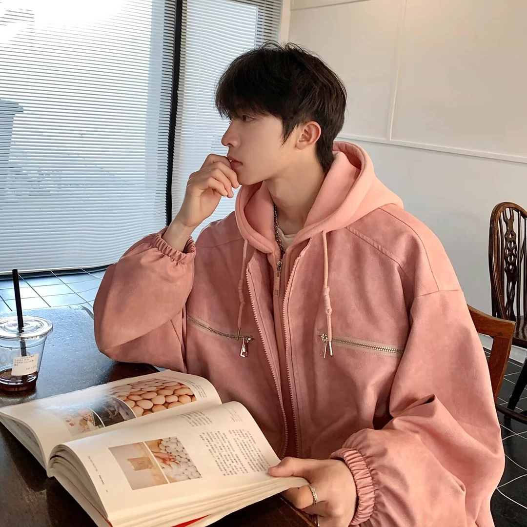 美式高街秋冬皮衣外套男春秋新款潮牌高级感痞帅机车夹克棒球服