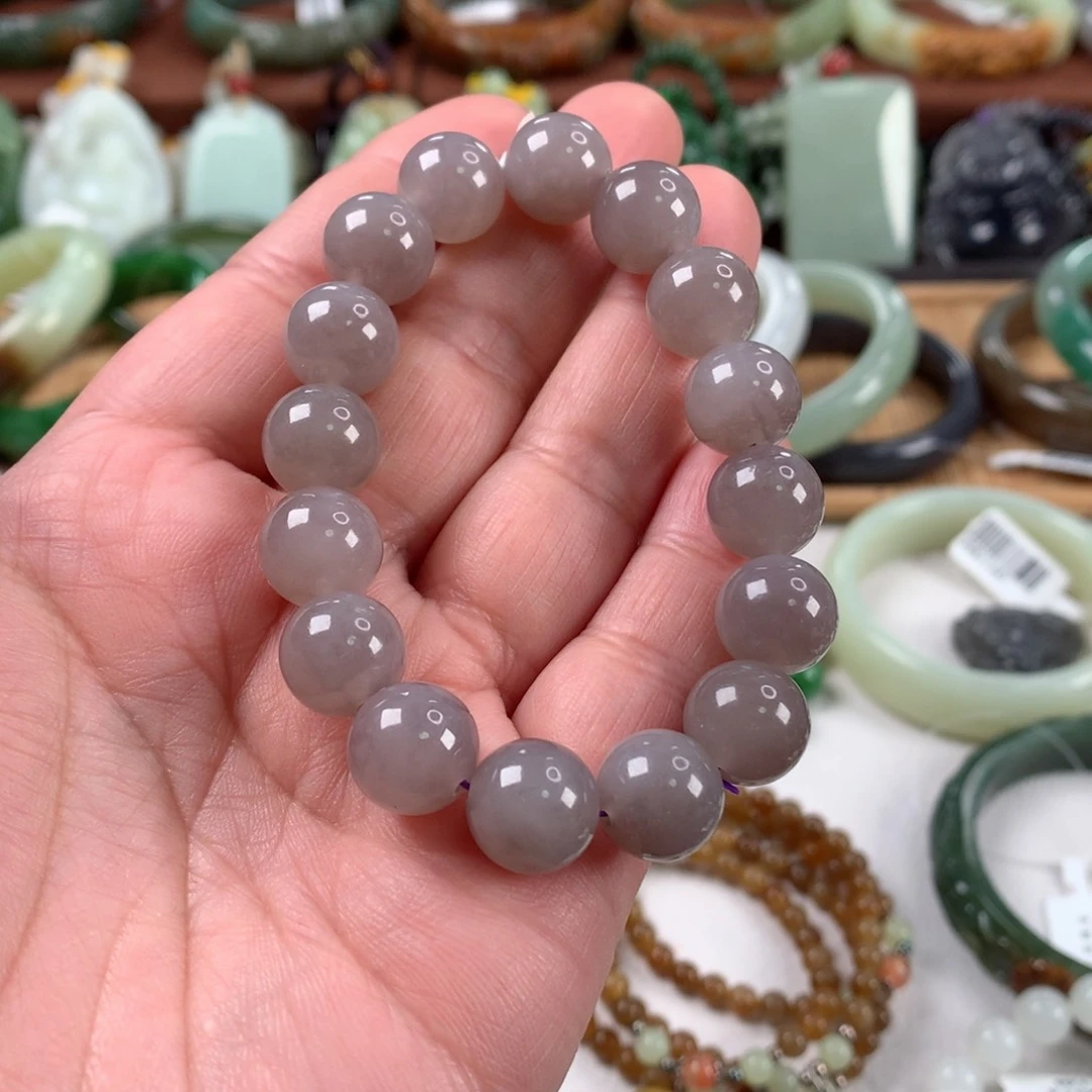 和田玉手链未镶嵌卡12