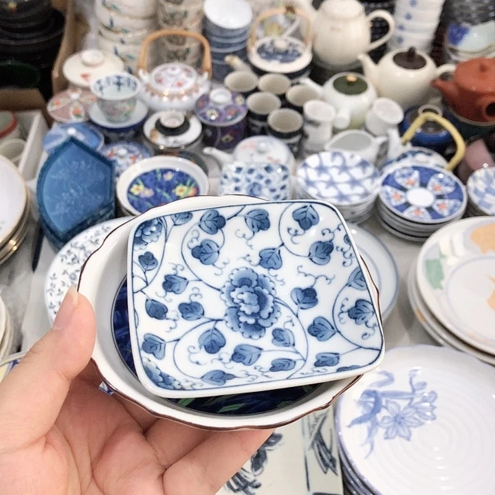 曹***哥瓷片中古盘子5个加5个