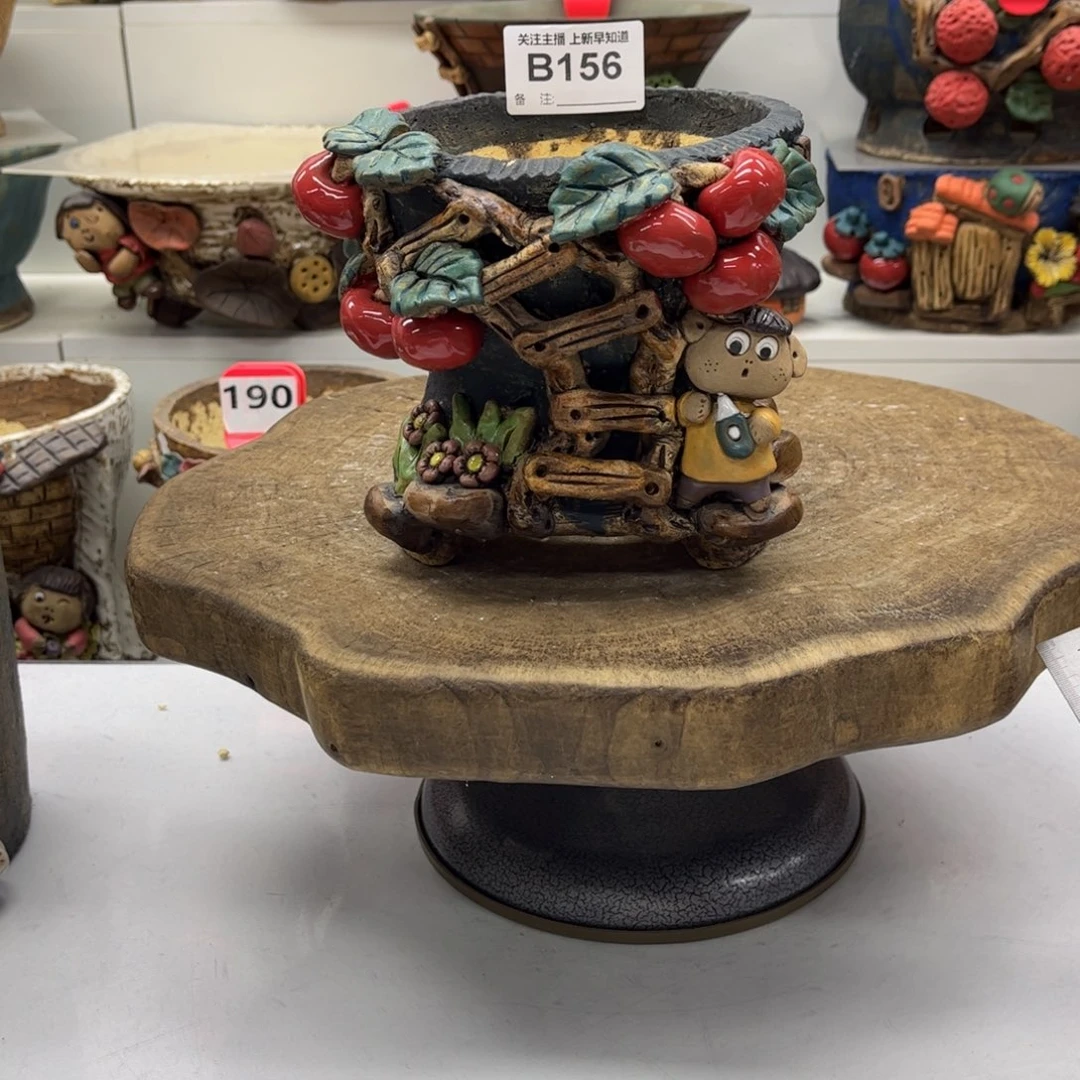 花盆156嘻哈粗陶手捏