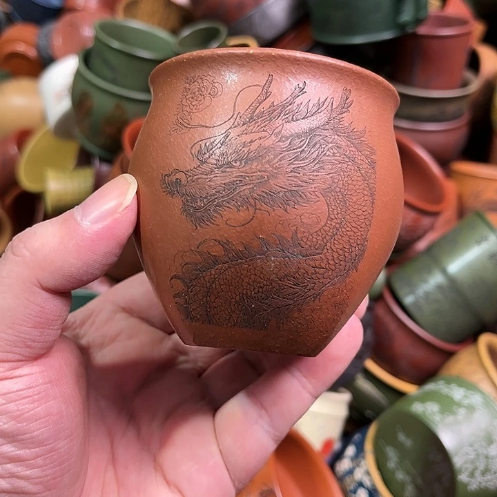 紫砂茶杯全手工紫砂主人杯