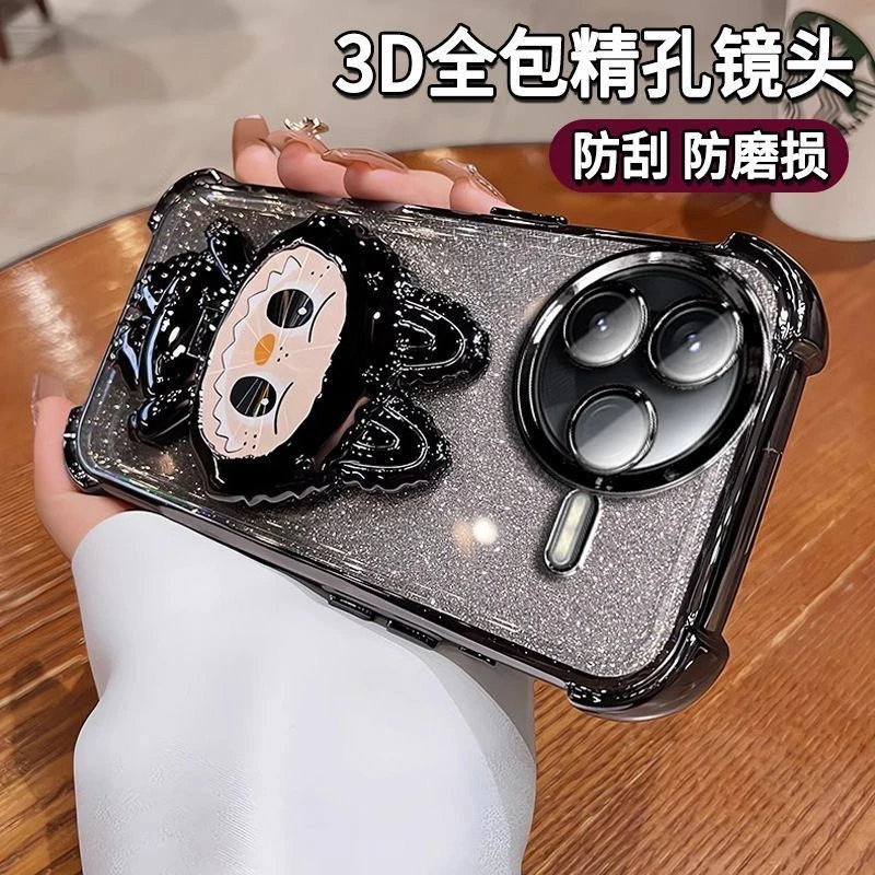 适用红米K80PRo拉布布手机壳K80/70/60补妆镜支架真K70Pr拉布布壳