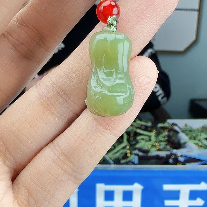 和田玉银S925镶嵌颈饰