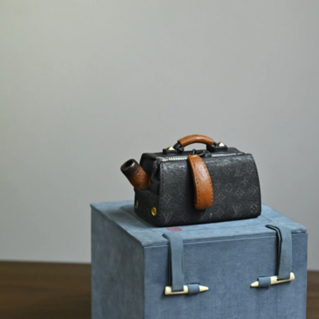 男包·原创作品   紫砂壶 容量190cc/原矿紫泥